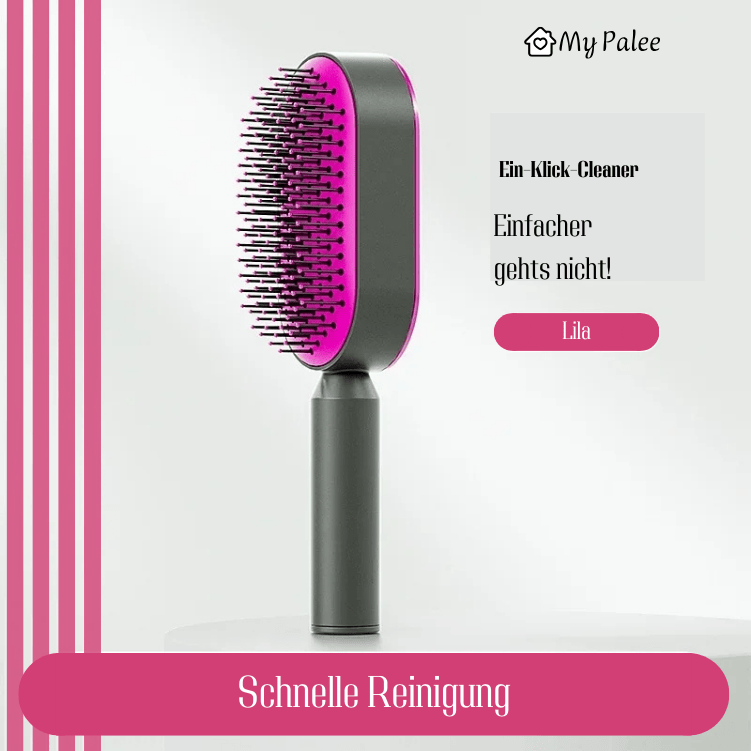 CleanBrush Pro | Selbstreinigende Premium Haarbürste